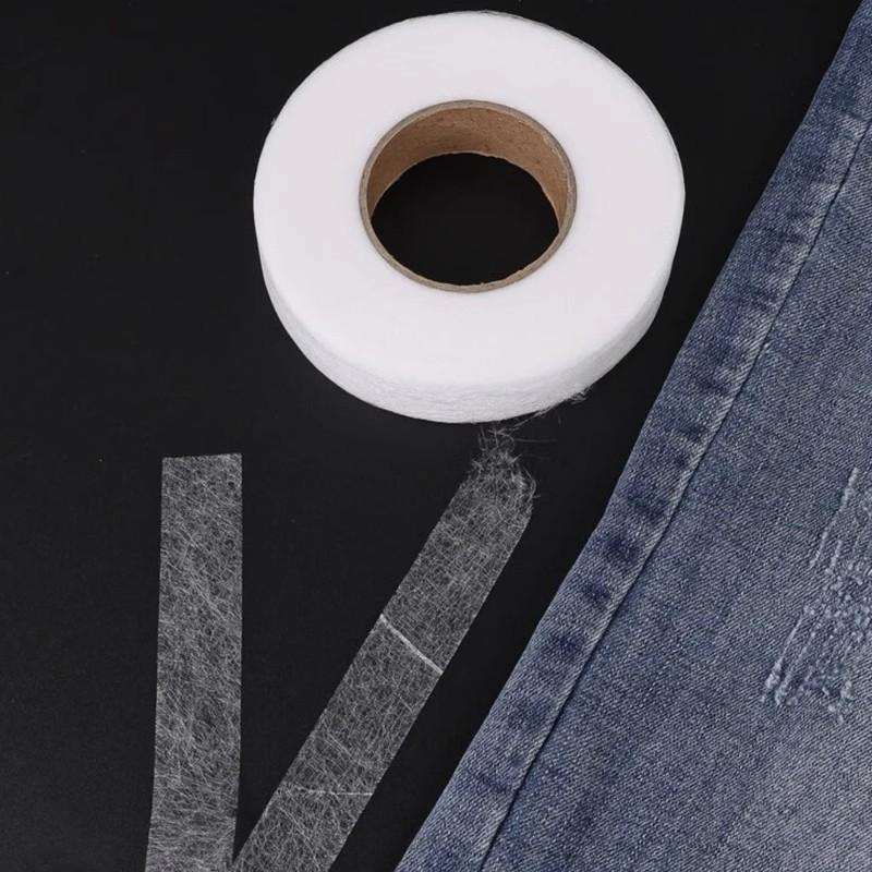 Самоклеящаяся лента для подгибки брюк, утюг, DIY, для джинсовой одежды, укорачивание длины, для шляп, одежды, термоплавкая двусторонняя лента, швейный инструмент