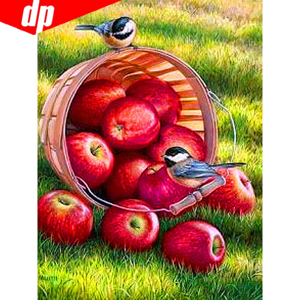 Завод по алмазной живописи, алмазная вышивка, полный дисплей, изображения Apple, стразы