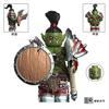 Game World Of Warcraft Orc Assembly Model Handheld Computer Case Desktop Decoration Ornament Action Figures Collectible Toy Gift