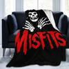 Misfits Хоррор Панк Рок Группа Одеяло Коралловый Флис Плюшевое Украшение Отдых Легкие Пледы для Путешествий Постельные Принадлежности Пледы