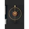 Orbit Gold 60 см, современные декоративные металлические настенные часы