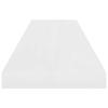Floating Shelf High Gloss White 90 x 23.5 x 3.8 cm MDF