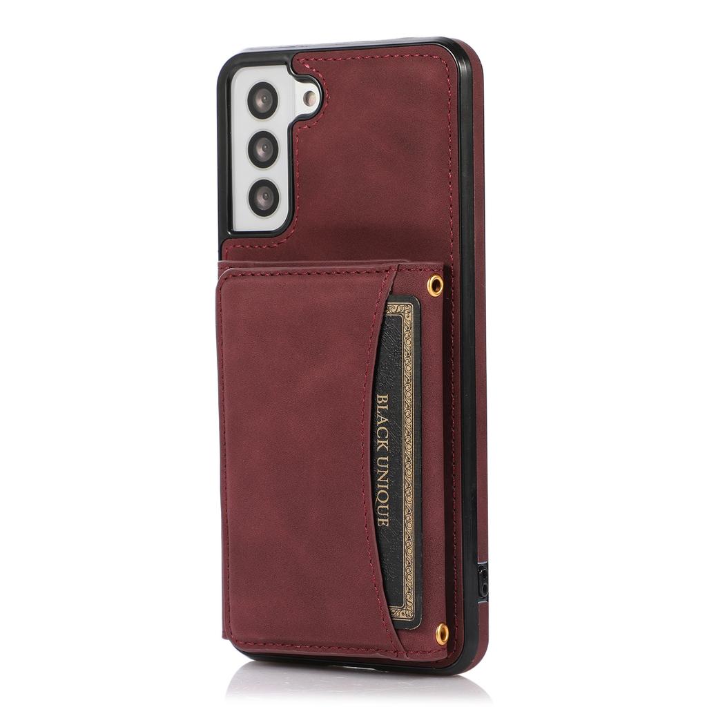 Подходит для Samsung S21 Card Retro Leather Case Samsung Note20 Creative Protective Case A32 Wallet Case Mobile Phone
