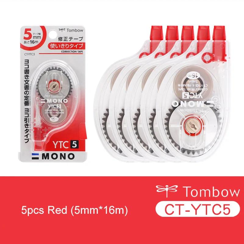 Tombow MONO Correction Tape CT-YTC6 CT-YTC5 5mm*16m 6mm*16mEasy To Use Applicator for Instant Corrections 16m Large Capacity