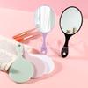 Handheld Makeup Mirror Round Makeup Vanity Mirror With Handle Hand Mirror Spa Salon Compact Mirrors Cosmetic Mirrors For Women