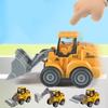 Пластиковый экскаватор, бульдозер, модели, имитация автомобиля, классическая строительная модель, детский подарок
