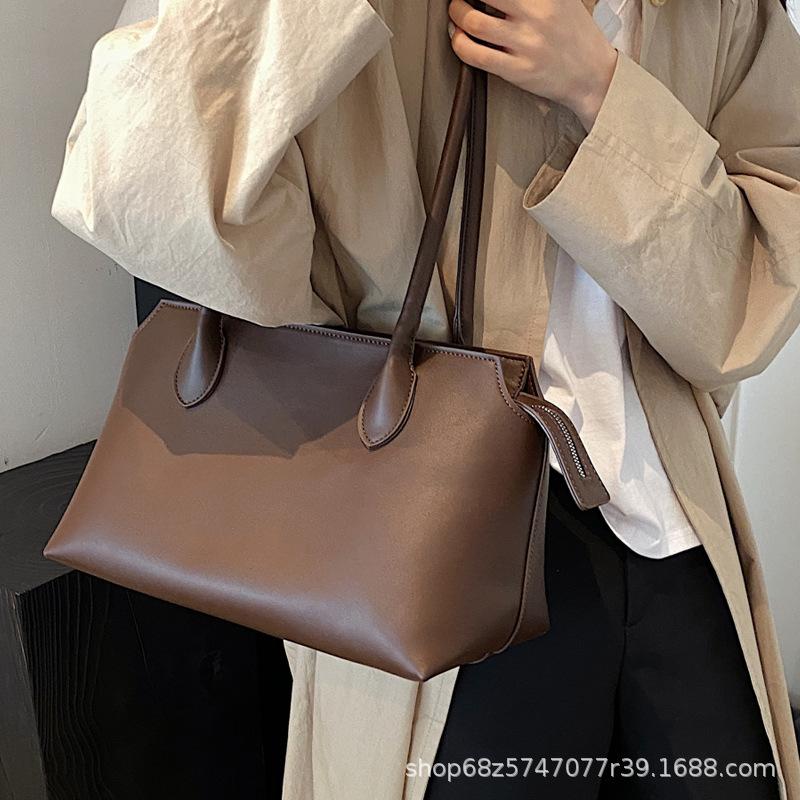Commuter Large Capacity Women's Bag 2025 Autumn New Simple and Fashionable Retro Armpit Bag Shoulder Bag Tote Bag