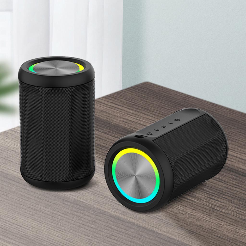 Portable Bluetooth Speaker Bluetooth 5.4 Wireless Mini KTV Speaker RGB Light IP55 Waterproof HiFi Sound Support FM 12H Play Time