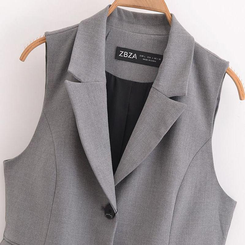 Kaslead New Arrival Women's Clothing Fashion Style Fashion Flip Decoration Vest Pants 9210756 80739