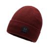 Мужская шерстяная шапка зимняя модная термошапка флисовая утолщенная вязаная шапка для верховой езды для мужчин