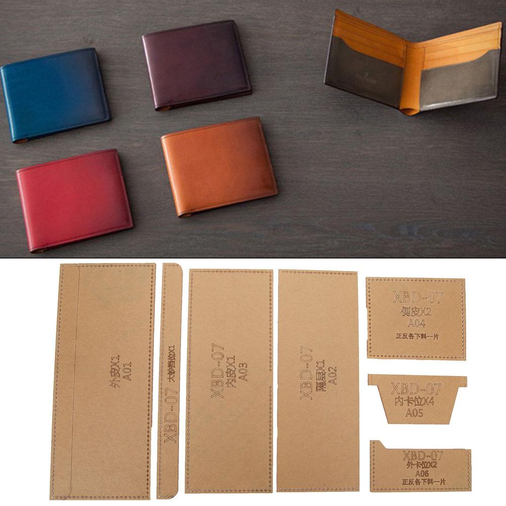 Акриловый шаблон кошелька Прозрачный Ручной DIY Модель кожаного кошелька для короткого кошелька