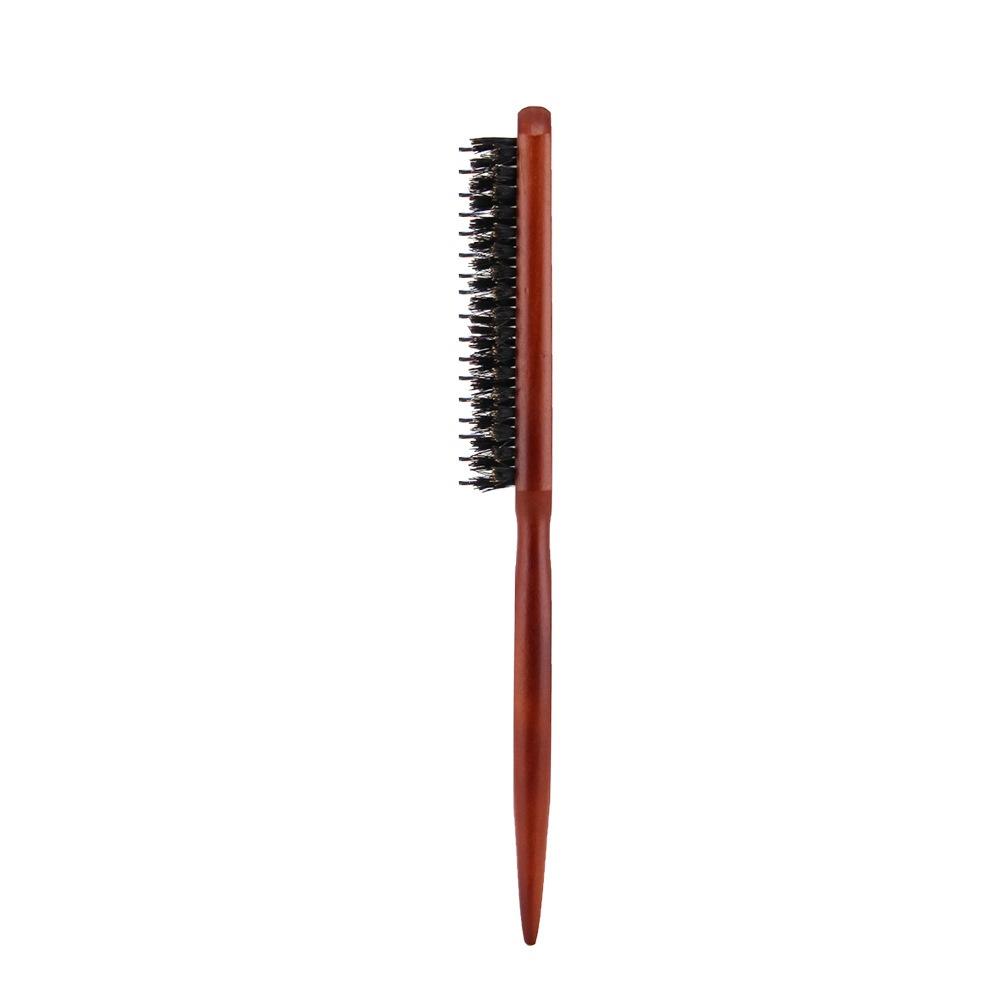 Anti Iron Comb, Wild Boar Bristle Curly Hair Brush, Natural Wood Hair Brush, Professional Salon Hairdressing Comb, Creating Fluffy Hair