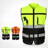 with Pocket Reflective Vest High Visibility Construction Clothes Outdoor Safety Clothing  Cycling