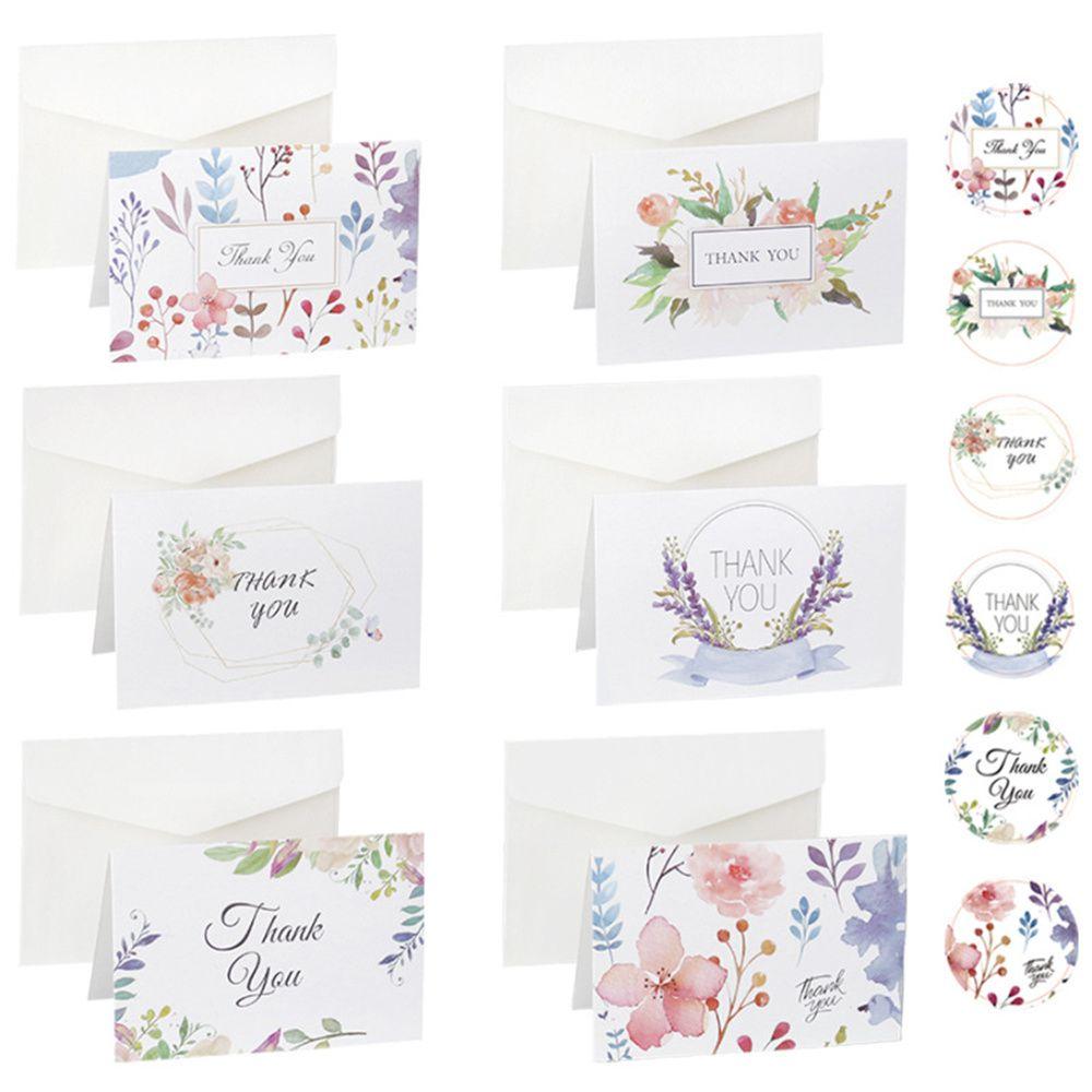 Folding Stickers Flower Floral Envelopes Invitation Card Greeting Cards Thank You Cards Postcard