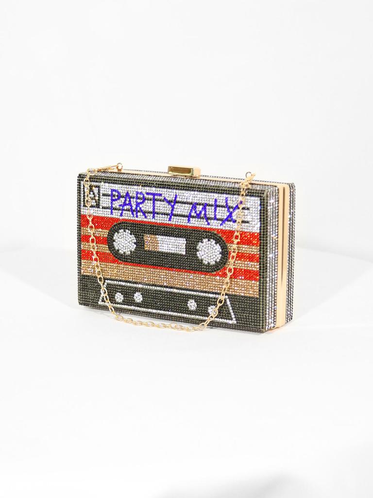 Европейский ретро вечерний клатч со стразами: Женская сумка для вечеринки с полным покрытием стразами в наличии