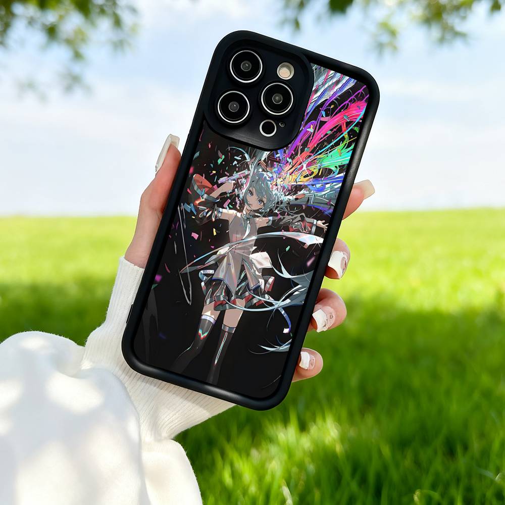 H-Hatsune M-Miku Аниме Силиконовый Мягкий Чехол Для Телефона Для IPhone 17 Pro Max 16 Pro 15 14 13 12 11 17 Air 16E Plus Мягкий Чехол