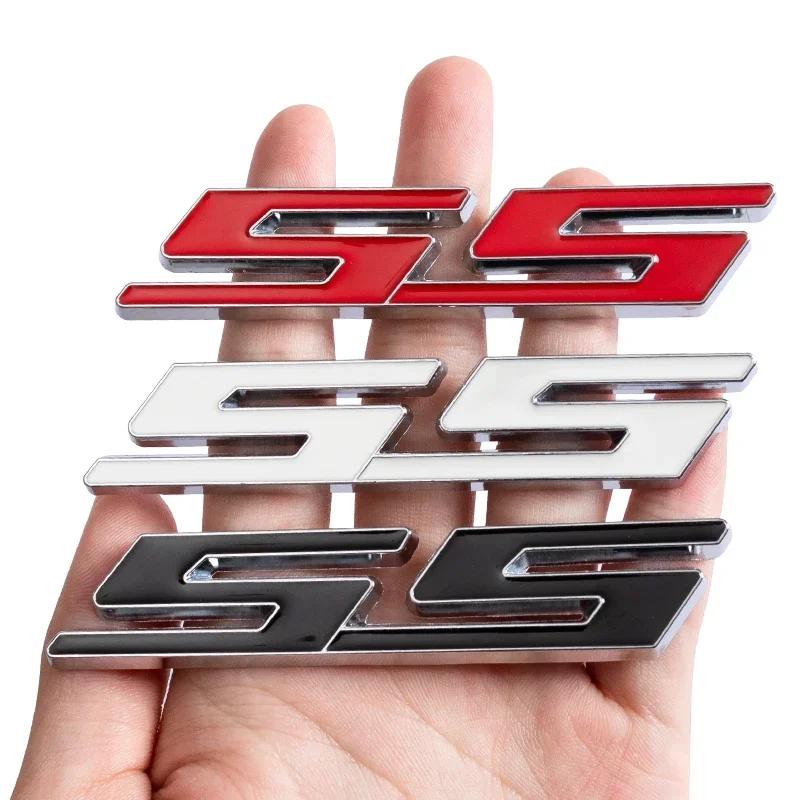 AABHC1 Car Front Grille Emblem Auto Trunk Sticker for Chevrolet SS Logo Camaro Cavalier Onix Cruze Aveo Silverado Exterior Accessories