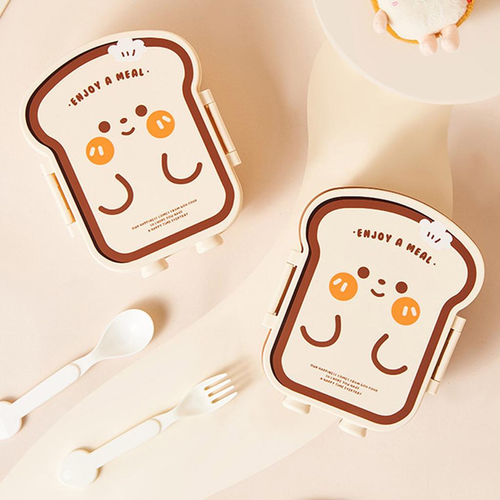 Уникальная коробка для хранения продуктов в форме хлеба, текстура пищевого пластика, подходит для студентов и профессионалов