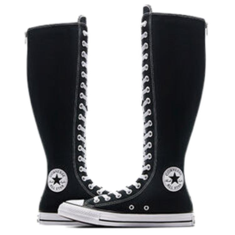 Converse Chuck Taylor All Star Удобные Минималистичные Высокие Кеды из Канваса Унисекс Черные