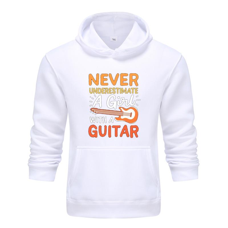 Осенне-зимняя новая персонализированная одежда с принтом гитары, толстовка для мужчин и женщин, пуловер для любителей бега, спортивная толстовка с капюшоном