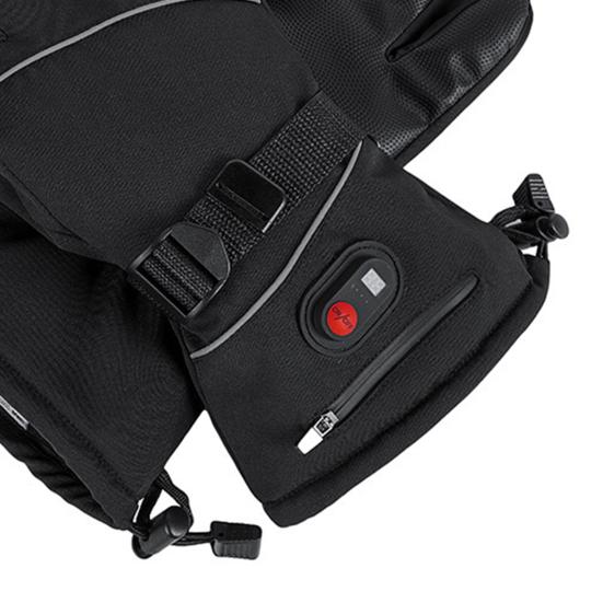 1 пара перчаток с подогревом, водонепроницаемые зимние теплые перчатки с регулируемой температурой и сенсорным экраном на батарейках