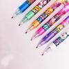 Hot K-Pop Demon Hunter Girl Group Push Button Gel Pen Cartoon Creative Acrylic Inlay Student Signature Pen Student Gift