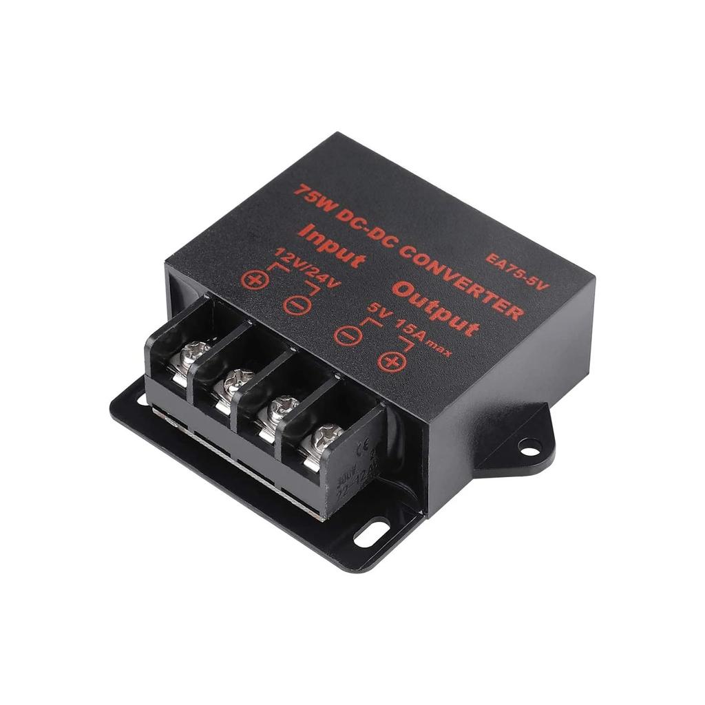DC Converter Voltage Reducer Regulator Step Down Buck Converter Power Supply Volt Transformer Module 12V 24V to 5V 3A 5A 10A 15A