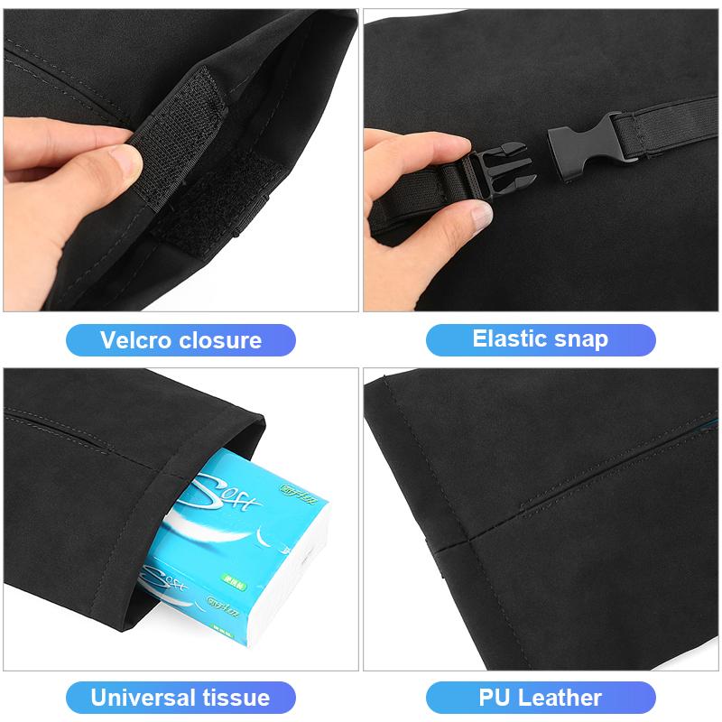 Car Tissue Box Holder Center Console Armrest Napkin Case With Fix Strap For Tesla Model 3 X Y S 2017-2019 2020 2024 2024 2024