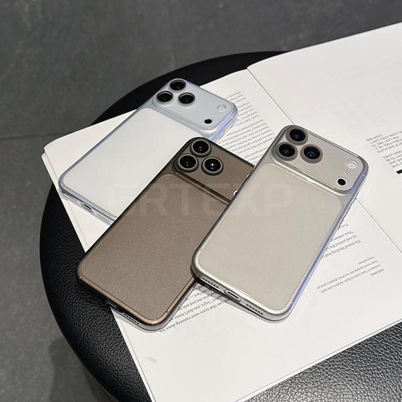 Ultra Thin Matte TPU Case with Lens Protection for For Iphone 17 Pro Max 17 Pro 17 Air Durable Non-Slip Shockproof Cover
