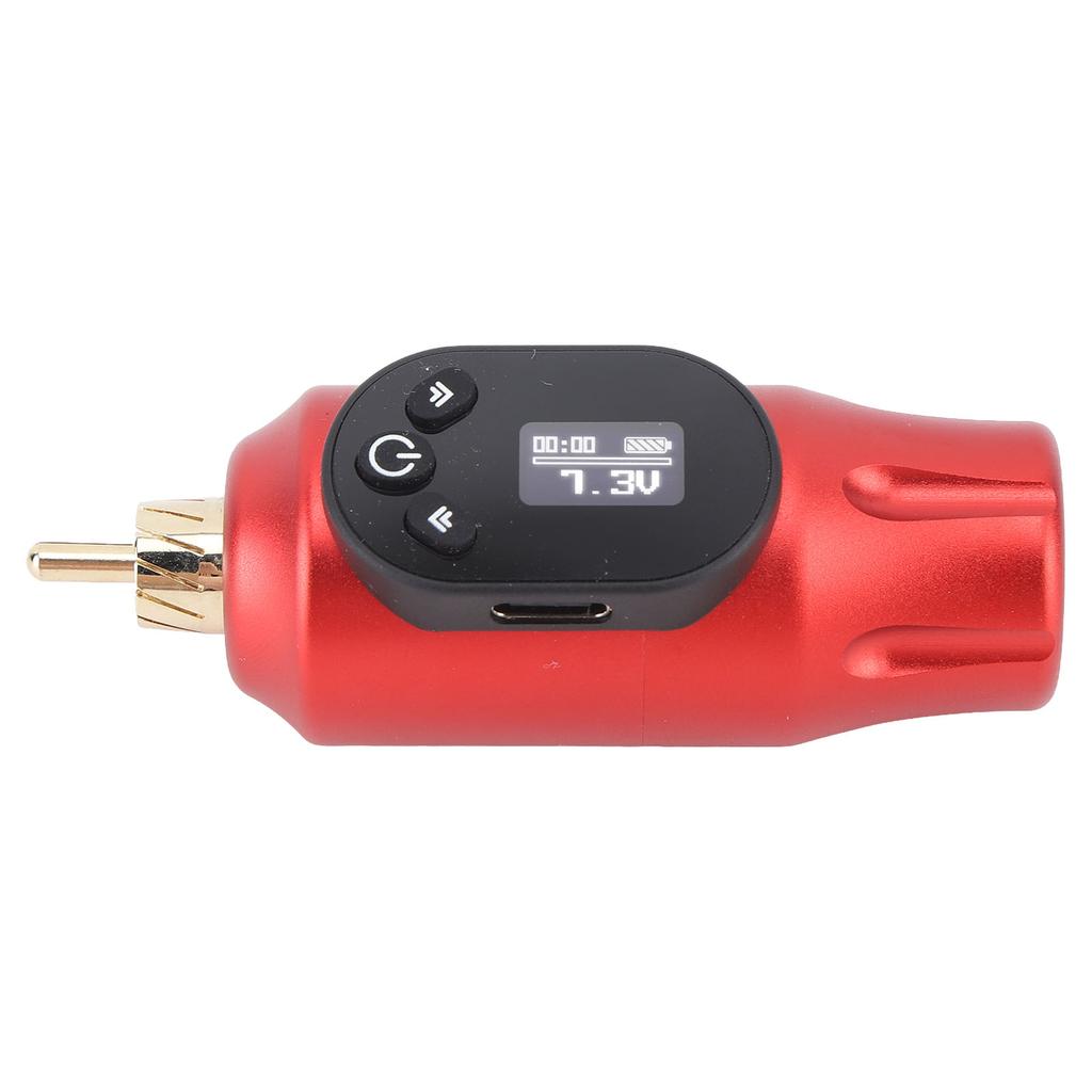 2000mAh Wireless Tattoo Power RCA Interface Digital Display Wireless Tattoo Battery Supply Red