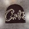 Cap Knit Acrylic Letter Pattern Men Women Sports Casual Wear Decoration Supplies