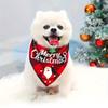 2pcs New Adjustable Christmas Pet Triangle Scarf Plaid Dog Bib Dog Bandanas Reversible Scarves