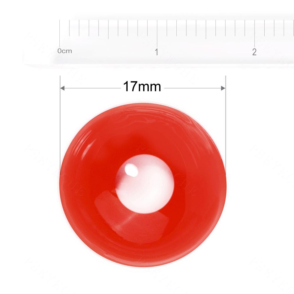 Pseyeche 17 мм, все красные мини-линзы для склеры, цветные контакты, сумасшедшие контактные линзы для Хэллоуина, страшные контакты для глаз демона для косплея, маскарада