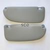 For Peugeot 206 for Citroen C2 Sun Visor Set Gray 2 Pcs Left-Right With Mirror 1999-2008 Years