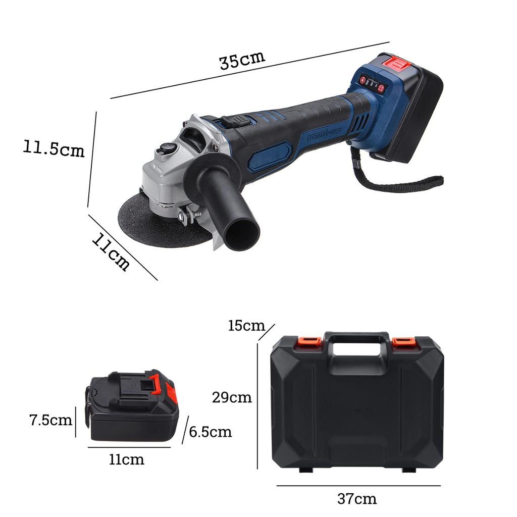 29800mAh 218VF Cordless Brushless Electric Angle Grinder Polishing Grinding Cutting Machine Engraving Woodworking 3 In 1