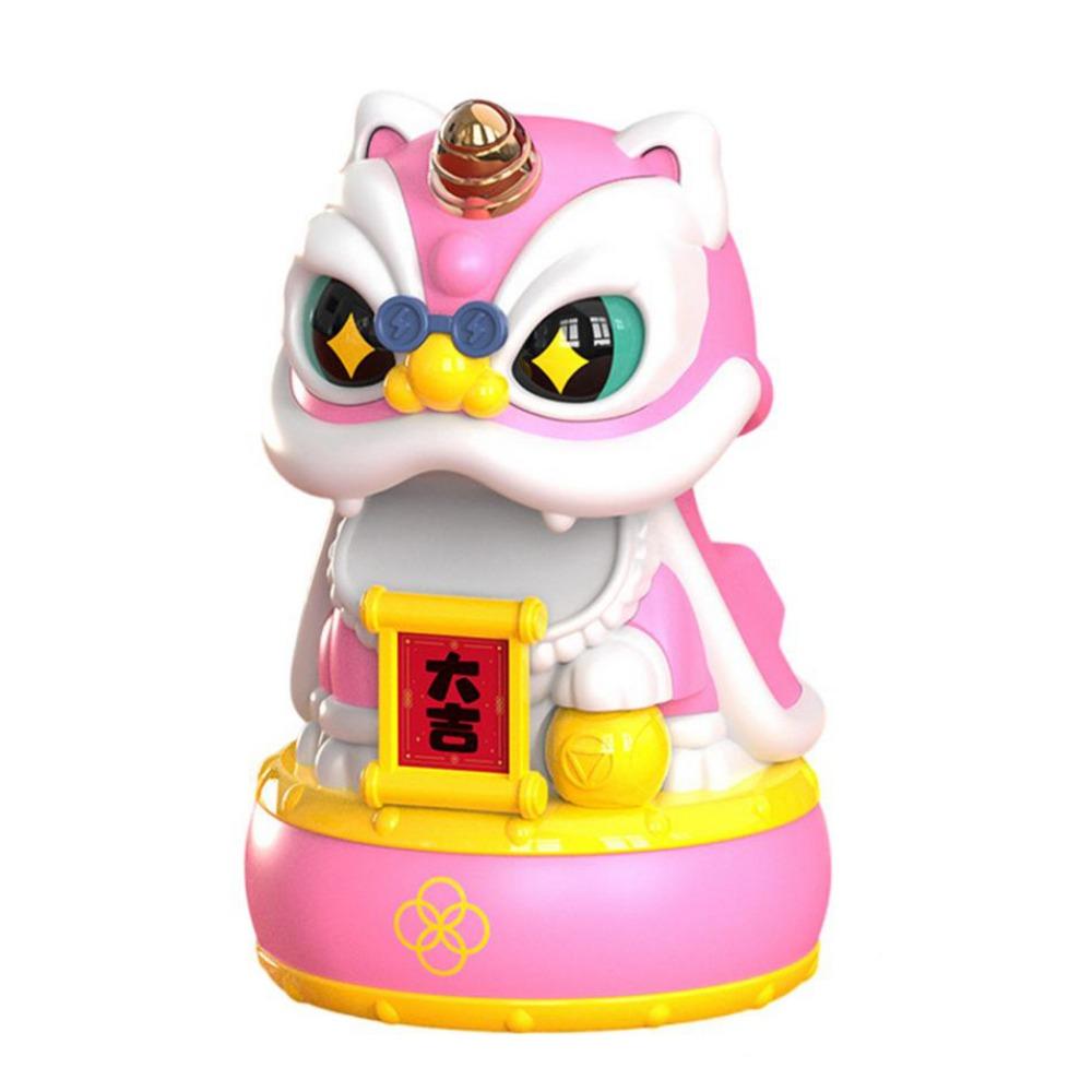 Automatic Nodding Head Desktop Wake Lion Statue Solar Shaking Head Ornament Desktop Mascot