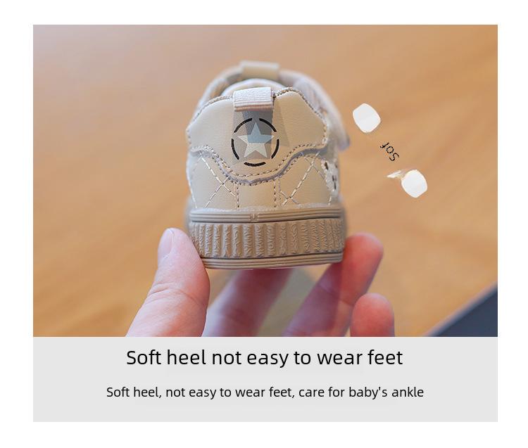 Autumn/Winter Soft Sole Breathable Toddler Sneakers for Boys & Girls, Anti-Drop Casual Shoes for Ages 0-4