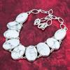 Beautiful Howlite Necklace, 925 Solid Sterling Silver Adjustable Chain Necklace, Handmade Gemstone Jewelry