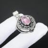 Pink Kunzite Genstone Handmade 925 Sterling Silver Pendant, Pink Kunzite Jewelry, Gifts For Women, Pink Kunzite Poison Box Pendant For Gifts