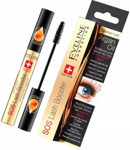 Eveline Cosmetics Sos Lash Booster Eyelash Serum, Multifunctional, 5-In-1 10