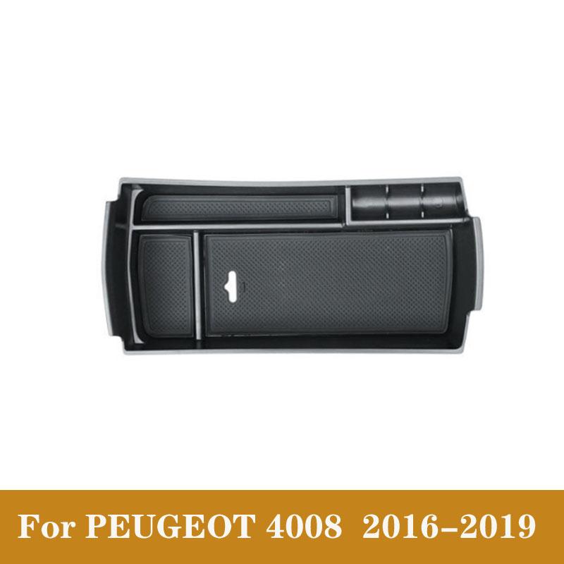 Для Peugeot 2008 3008 GT 4008 5008 308 408 автомобильный черный интерьер консоли подлокотник ящик для хранения перчаток лоток-контейнер