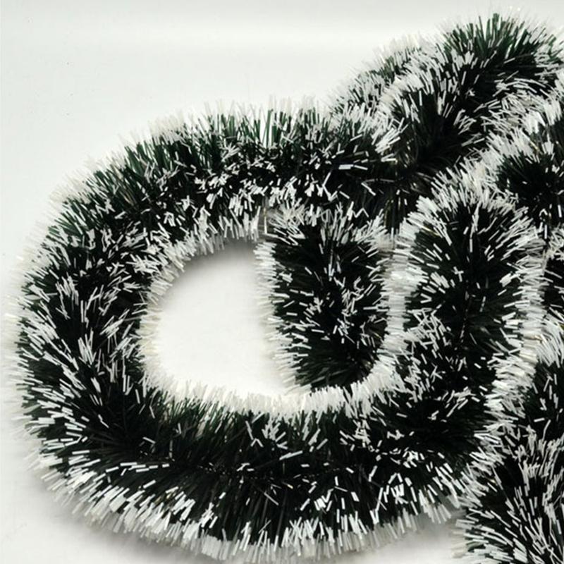 Настенный декор для дверей, украшения для рождественской елки, 2 м, рождественская гирлянда, полоски с мишурой, новая домашняя вечеринка