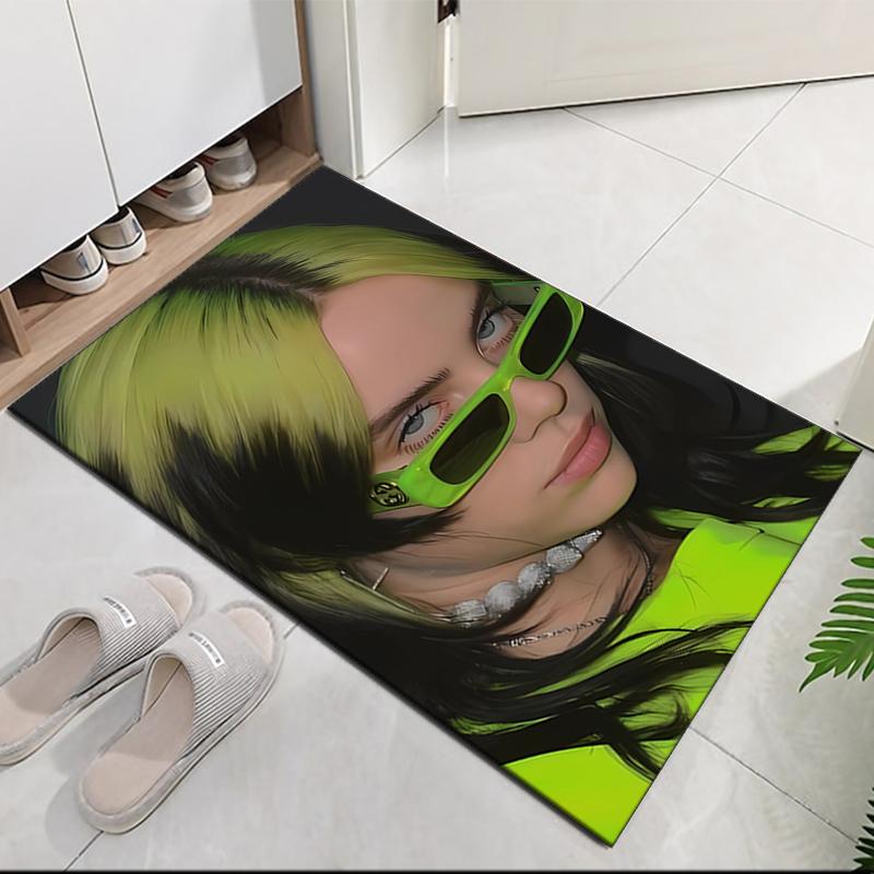 Billie Eilish Printed Carpet, for Office Chair Living Room Bedroom Kitchen Room Decor Gifts.
