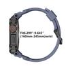 Прочный интегральный ремешок с чехлом для Apple Watch 46мм 49мм Спортивный силиконовый ремешок с металлическими защитными бамперами для iWatch 46 49мм