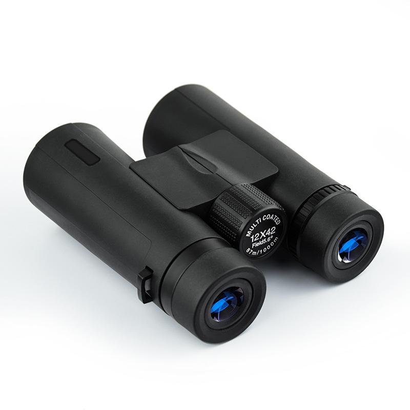 Новый трансграничный бинокль 12 × 42 с открытым пейзажем высокой четкости и легким телескопом с камерой мобильного телефона