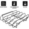 Spareribs Holder Grill, Stainless Steel Roasting and Rib Holder for 4 Ribs, Suitable for Gas Grills and Charcoal Grills