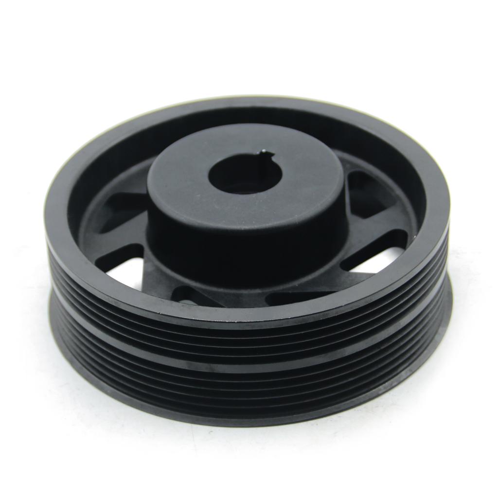 Изнашиваемые детали автомобиля, красная/черная заготовка, алюминиевый легкий шкив коленчатого вала, подходит для Subaru Impreza WRX