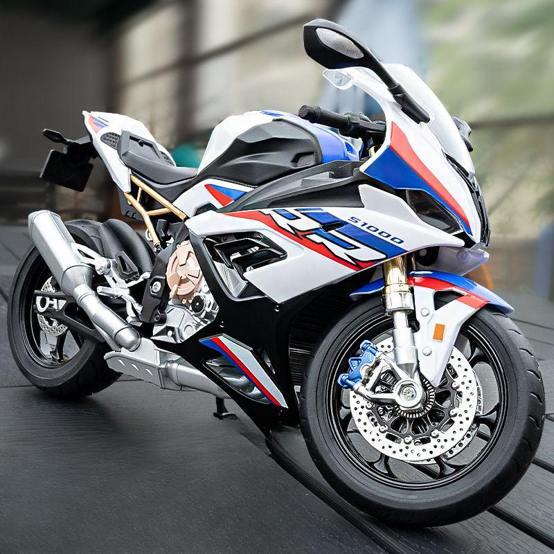 Масштаб 1/10 для модели мотоцикла BMW S1000RR, симуляция, сплав, локомотив, фигурка, украшение, игрушечная машинка, мальчик