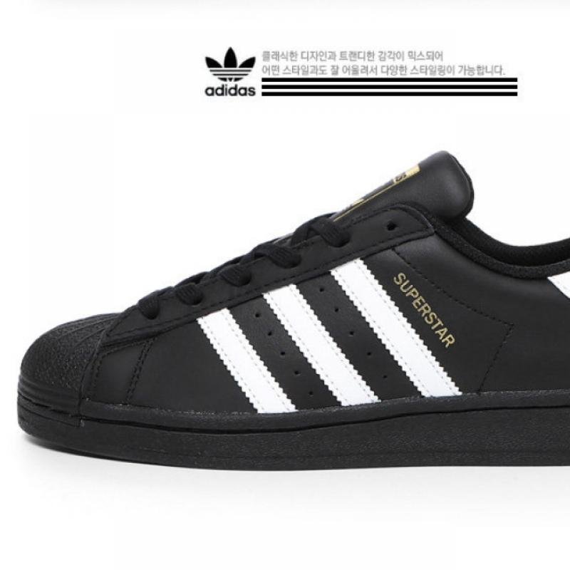 Adidas Кроссовки Gs Original Superstar J черные белые Ef5398