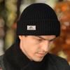 Winter Warm Hat for Men Outdoor Thick Knit Cotton Beanie Hat Cap for Cold Weather Skiing Hiking
